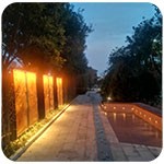 公園雕塑景觀(guān)亮化怎樣做？——洗墻燈如何安裝固定？